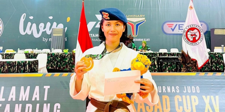 Bripda Septi Setyaningsih Raih Perunggu di Kejurnas Judo Kasad Cup 2024