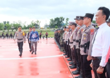 Polda Kaltara Laksanakan Apel Gelar Pasukan Operasi Lilin Kayan 2024 Pengamanan Nataru