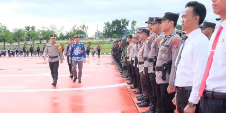 Polda Kaltara Laksanakan Apel Gelar Pasukan Operasi Lilin Kayan 2024 Pengamanan Nataru