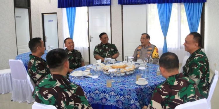 Perkuat Pengamanan Nataru, Kapolda Kaltara Gelar Coffee Morning Bersama Unsur TNI