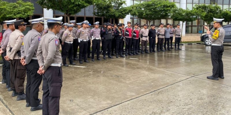 Pimpin Apel Pagi Operasi Lilin Kayan 2024, Dirlantas Polda Kaltara Tekankan Pentingnya Sinergitas