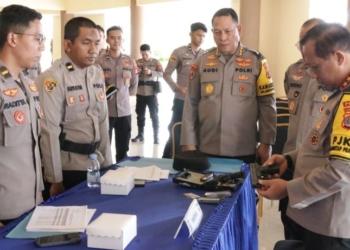 Kapolda Kaltara Pimpin Pemeriksaan Senpi dan Amunisi, Pastikan Kesiapan Operasional Maksimal