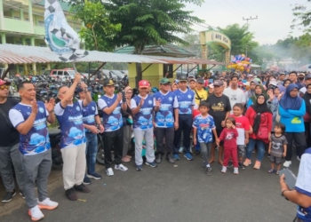 Ribuan Warga Ramaikan Jalan Sehat HUT ke-25 Perumda Air Minum Tirta Alam Tarakan