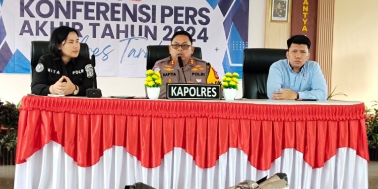 Polres Tarakan Rilis Penanganan Kasus 2024. Ini Hasilnya