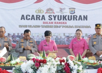 Kapolda Pimpin Syukuran HUT ke-7 Polda Kaltara