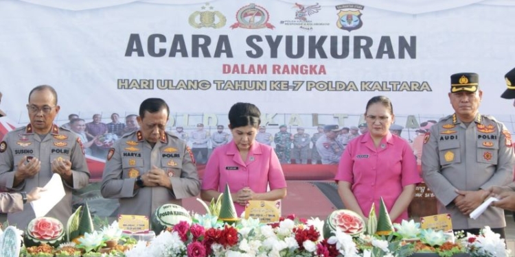 Kapolda Pimpin Syukuran HUT ke-7 Polda Kaltara