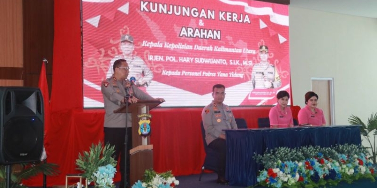 Kunjungi Polres Tana Tidung, Kapolda Kaltara Beri Arahan kepada Personel