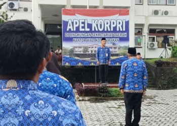 Sekda Tarakan Pimpin Apel KORPRI Perdana di Tahun 2025