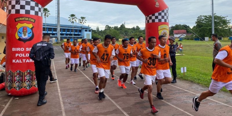 Polda Kaltara Laksanakan Tes Kesamaptaan Jasmani Seleksi Pendidikan SIP 2025