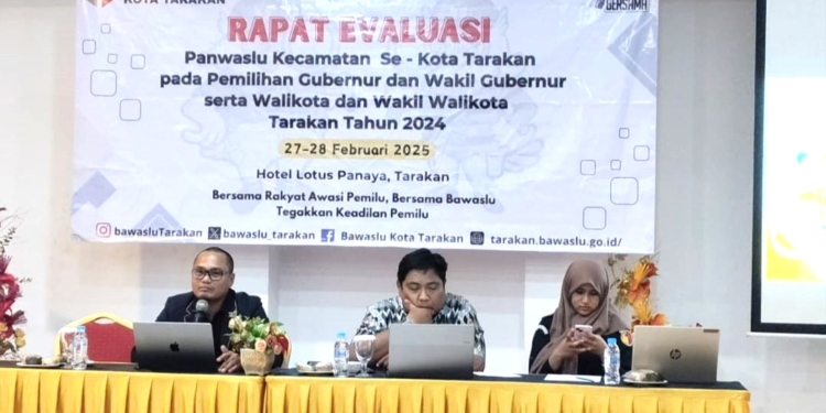 Bawaslu Tarakan Evaluasi Kinerja Pengawas Ad Hoc
