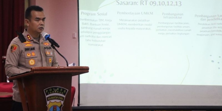 Kapolres Tarakan Ajak Stakholder Ubah Selumit Pantai Jadi Kampung Bebas Narkoba