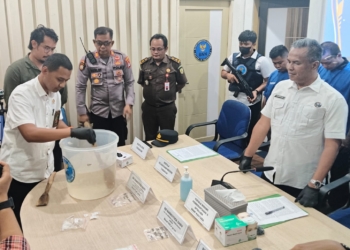 BNNP Kaltara Musnahkan Barang Bukti Ratusan Gram Ganja dan Sabu