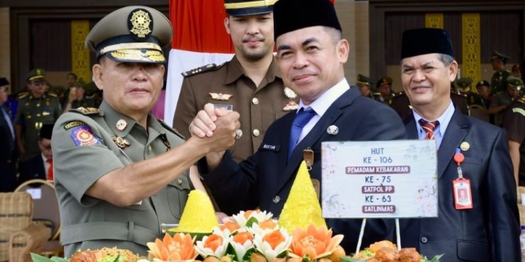 Pj Sekprov Bustan Pimpin Apel Kesiapsiagaan Nasional se-Kaltara