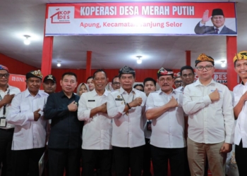 Gubernur Kaltara Resmikan Koperasi Merah Putih Percontohan Desa Apung dan Kelurahan Selumit