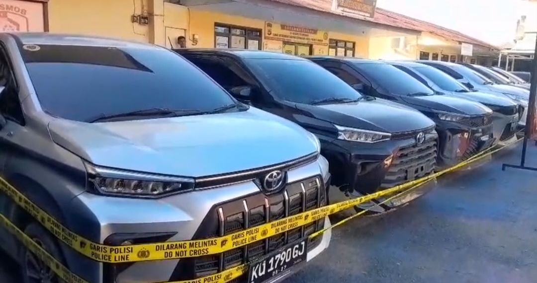 Mobil korban yang digelapkan pelaku telah diamankan di Polres Tarakan. (foto: IST)