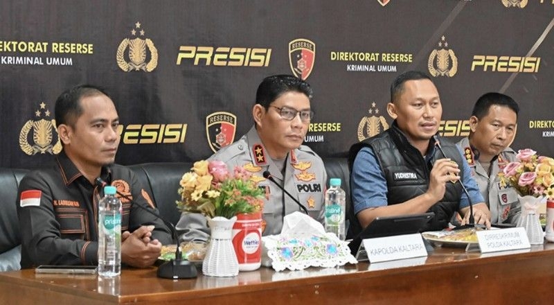 Anggota Komisi I DPRD Kaltara, Ladullah, S.H.I hadiri press rilis Polda Kaltara. (foto: Humas Setwan DPRD Kaltara)
