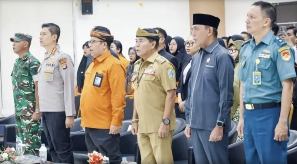 Ketua Komisi I DPRD Kaltara, Alimuddin, S.T hadiri apel Sensus Ekonomi 2026. (foto: Humas Setwan DPRD Kaltara)