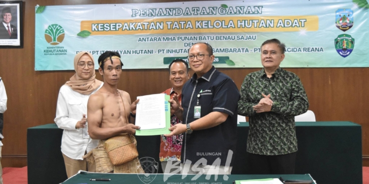 Pertama di Indonesia, Kesepakatan Tata Kelola Hutan Adat Punan Batu Benau Sajau Bakal Jadi Percontohan Nasional