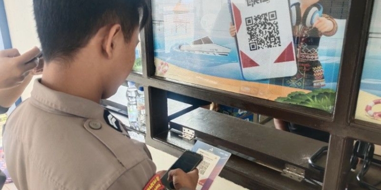 Alat pembayaran QRIS sudah dapat digunakan di Pelabuhan Malinau. (foto: jendelakaltara.co)